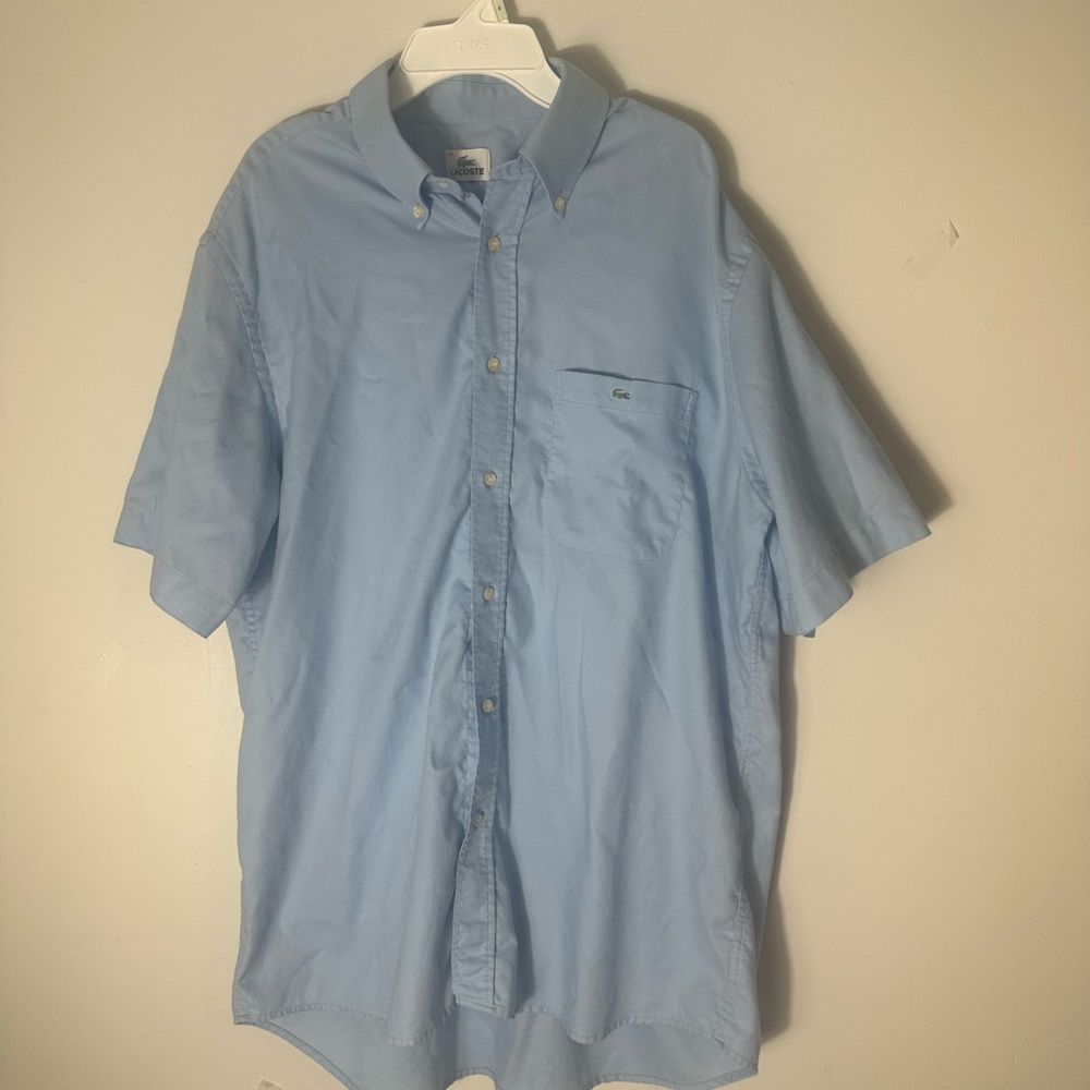 Lacoste Blue Casual Button Down Shirt